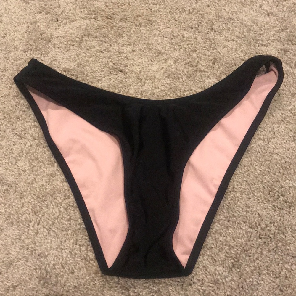 black bathing suit bottoms